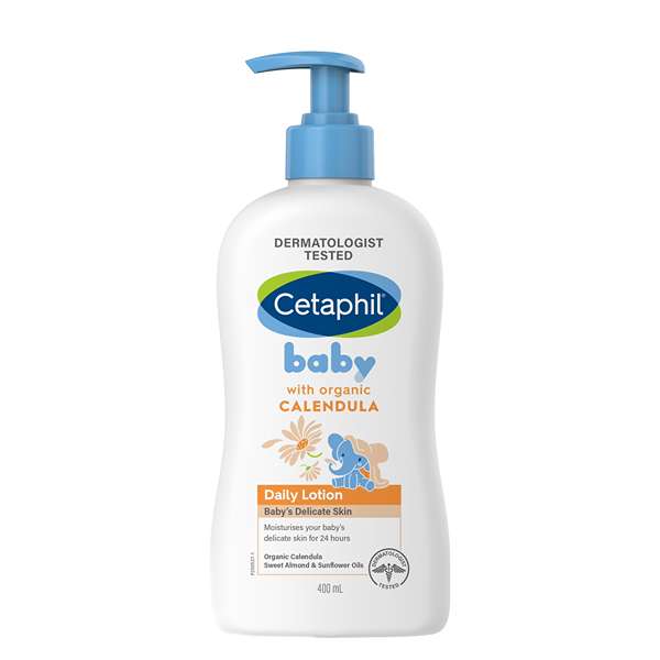 Cetaphil Baby Daily Lotion With Organic Calendula for Face & Body (400ml)