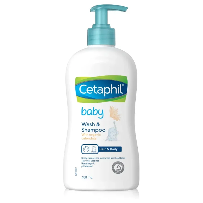 Cetaphil Baby Wash & Shampoo with Organic Calendula (400ml)