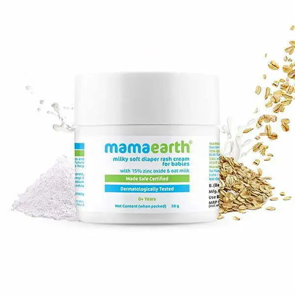 Mamaearth Milky Soft Diaper Rash Cream For Babies (50gm)