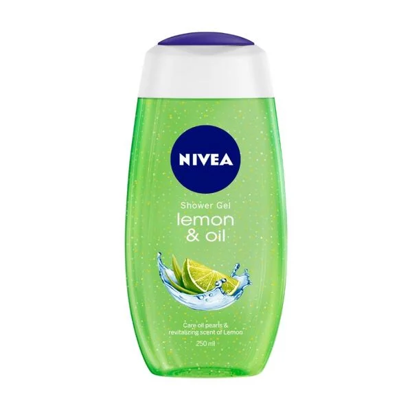 Nivea Body Wash, Lemon & Oil Shower Gel, Pampering Care & Refreshing Scent of Lemon