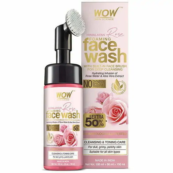 WOW Skin Science Himalayan Rose Foaming Face Wash (150ml)